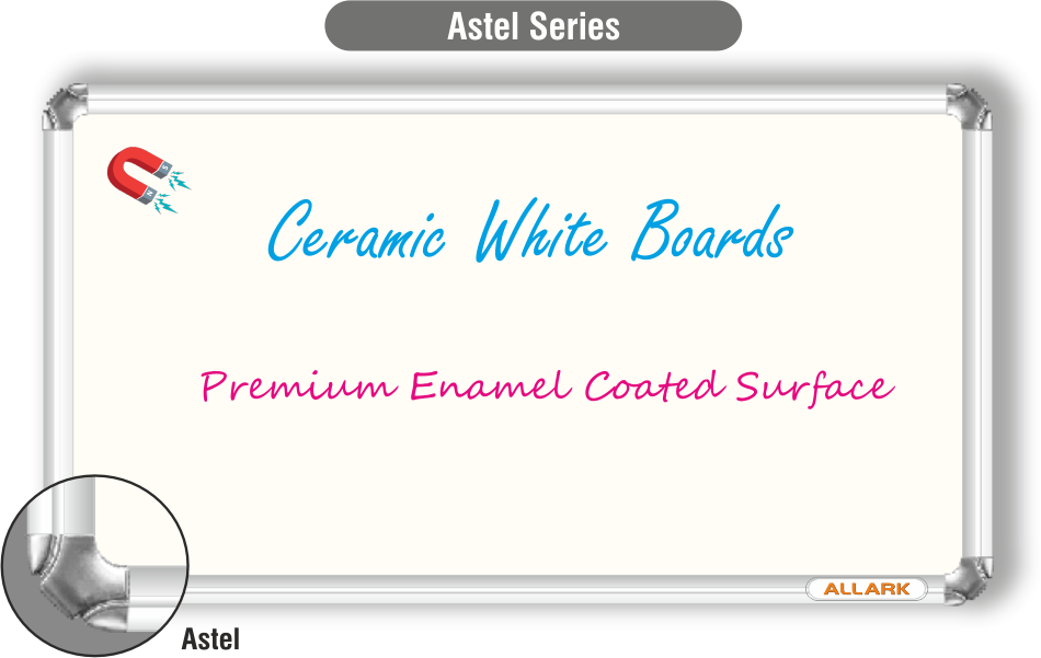 ALLARK ceramic white marker board